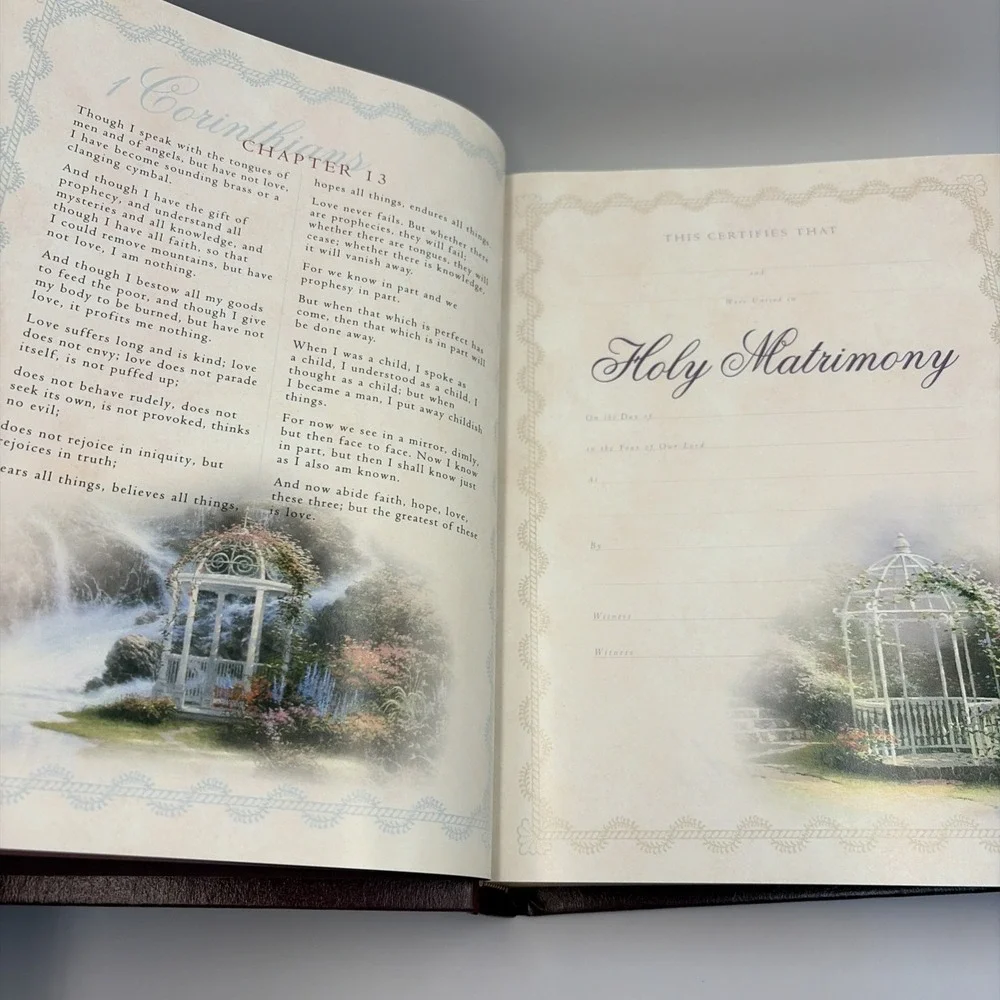 VTG Holy Bible 2002 NKJV  Thomas Kinkade Painter Of Light New King James Version